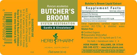 Herb Pharm BUTCHER'S BROOM EXTRACT 1 oz