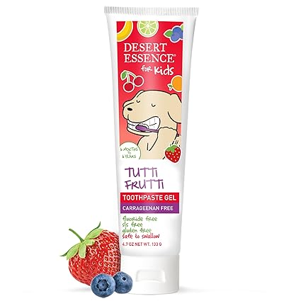 Desert Essence TUTTI FRUTTI KIDS TOOTHPASTE GEL 4 Paste