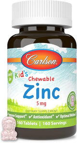 Carlson Kid's Chewable Zinc 5 mg Natural Mixed Berry Flavor