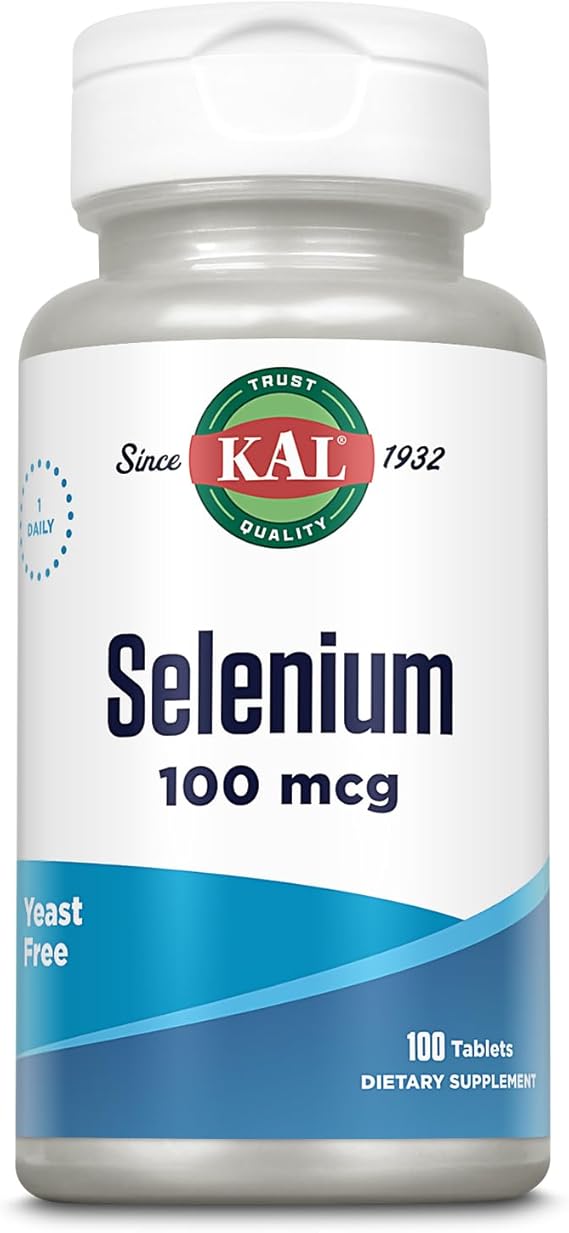 Kal Selenium Yeast Free 100CT 100MCG Tablet