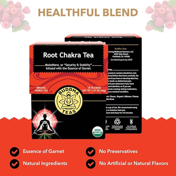 BUDDHA TEAS Organic Root Chakra Tea 18 BAG