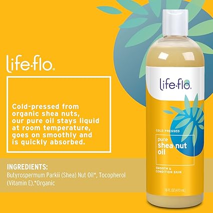 LifeFlo Pure Shea Nut Oil 16floz