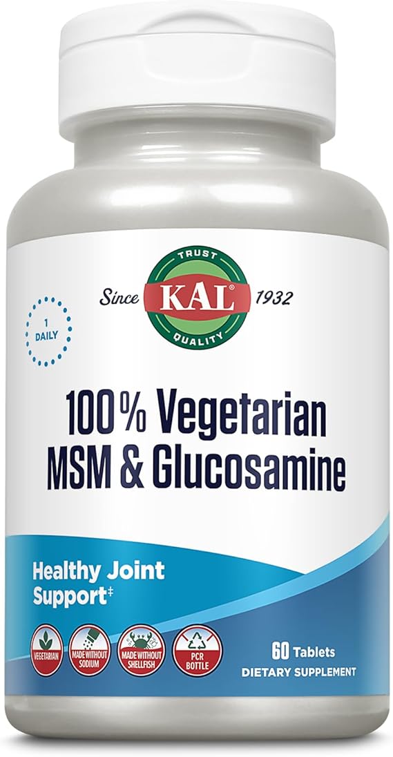 Kal 100% Vegetarian MSM & Glucosamine