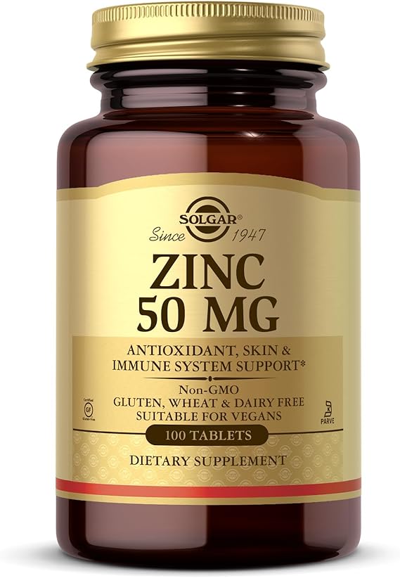 Solgar Zinc 50 mg Tablets 100tablet