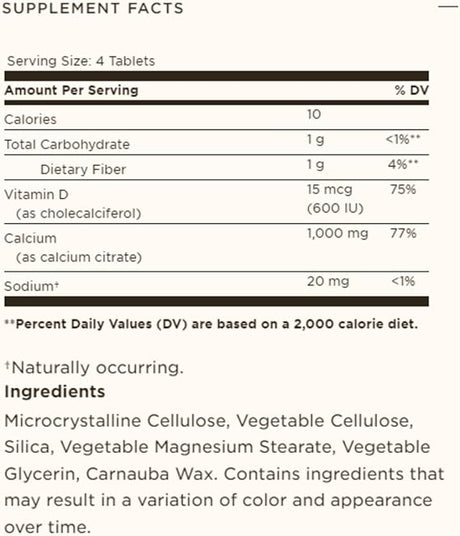 Solgar Calcium Citrate with Vitamin D3 Tablets 120tablet