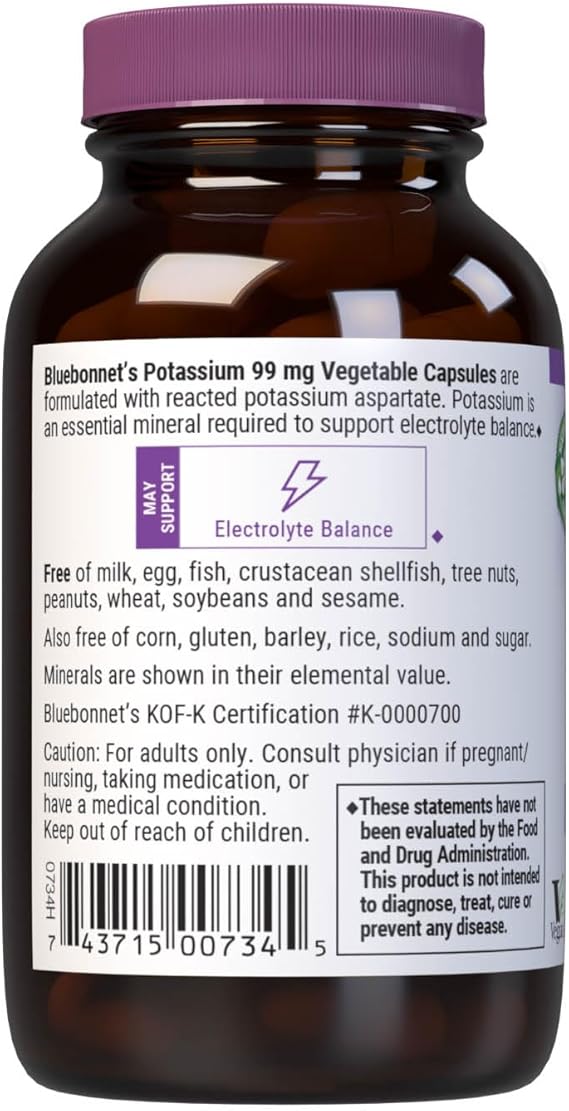 Bluebonnet Potassium 99 mg