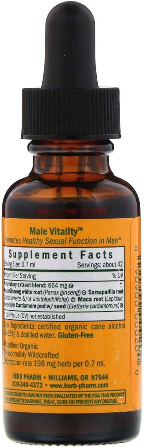 Herb Pharm Male Vitality System Restoration Reproductive 1 oz