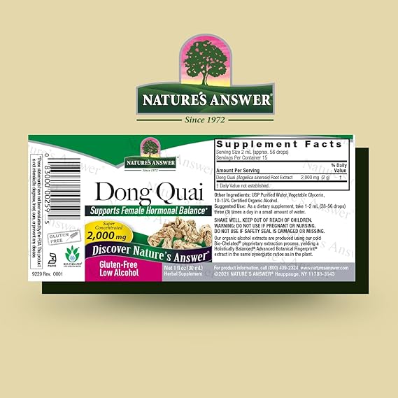 NATURE'S ANSWER DONG QUAI 1OZ