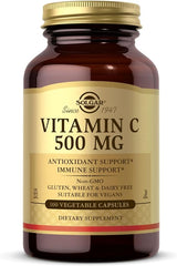 Solgar Vitamin C 500 mg Vegetable Capsules 100V cap