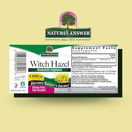 NATURE'S ANSWER WITCH HAZEL 1OZ