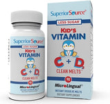 Superior Source Kids Vitamin C+D Clean Melts