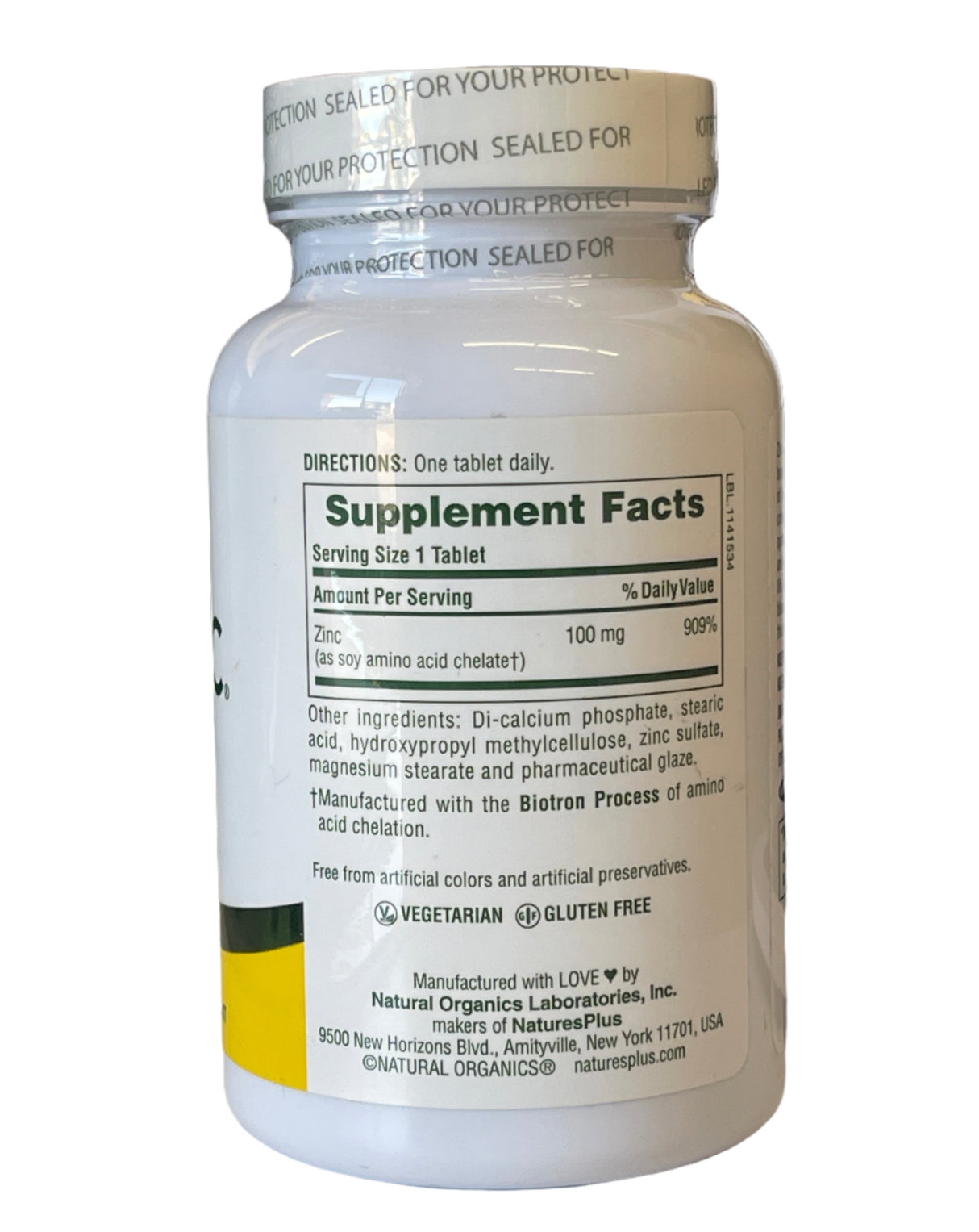 Sustained Release MEGA Zinc 100 mg