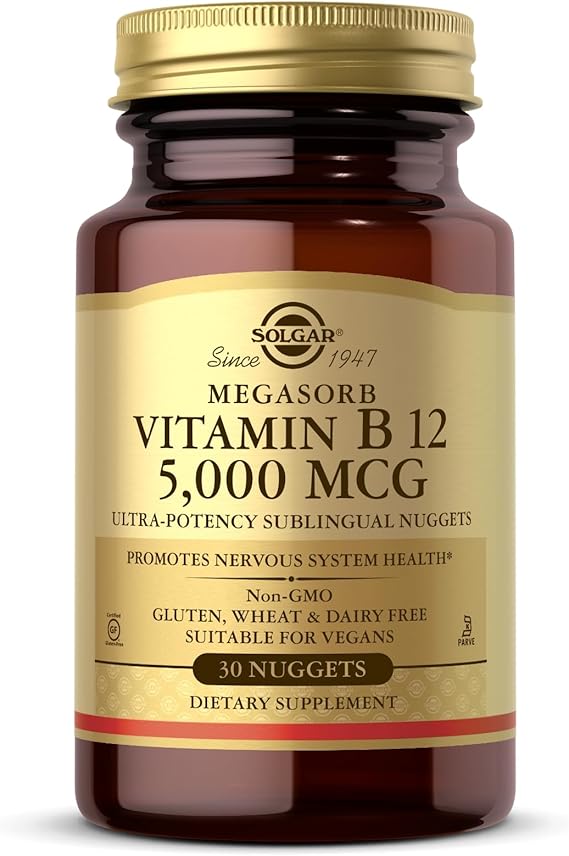 Solgar Vitamin B12 5000 mcg Nuggets 30tablet