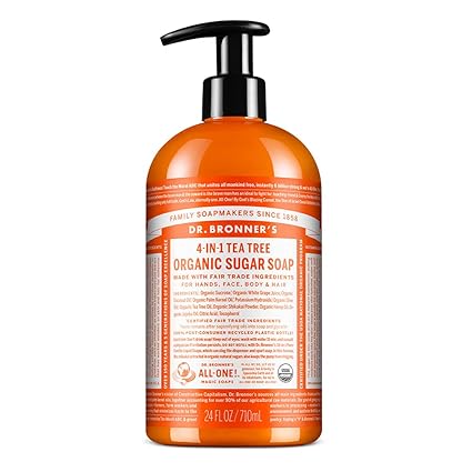 Dr Bronner's 4-in-1 Tea Tree Organic Sugar Soap