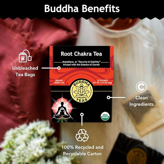 BUDDHA TEAS Organic Root Chakra Tea 18 BAG