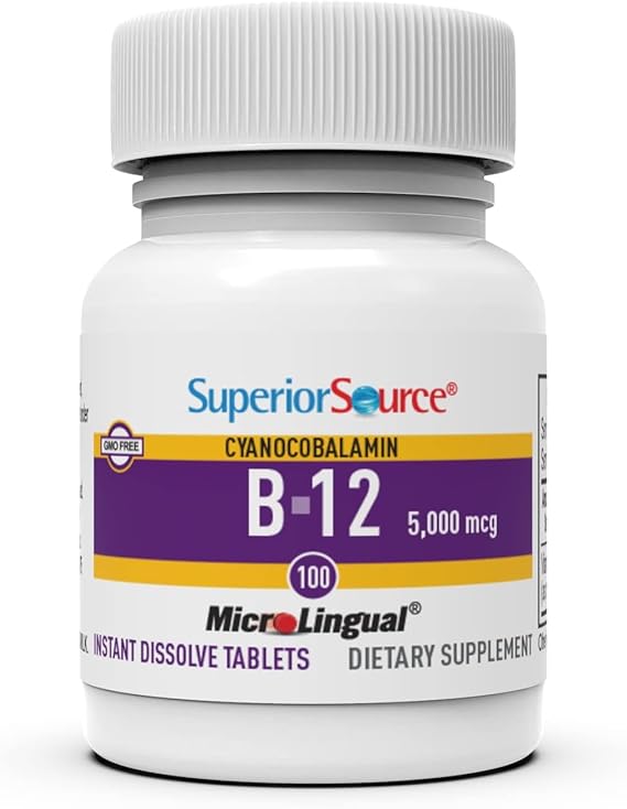 Superior Source Cyanocobalamin B-12 5,000 mcg