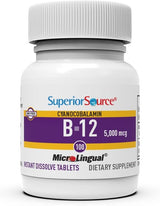 Superior Source Cyanocobalamin B-12 5,000 mcg