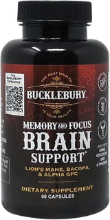 BUCKLEBURY MEMORY AND FOCUS BRAIN SUPPORT 60CAP