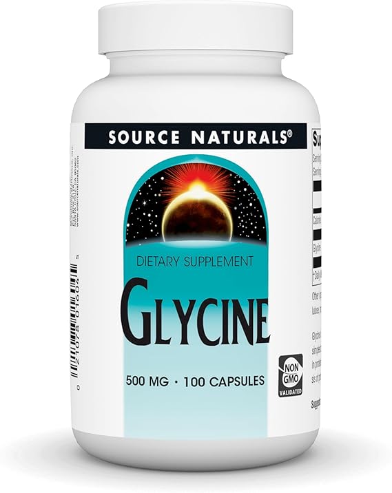 SOURCE NATURALS GLYCINE 500MG CAPS 100C