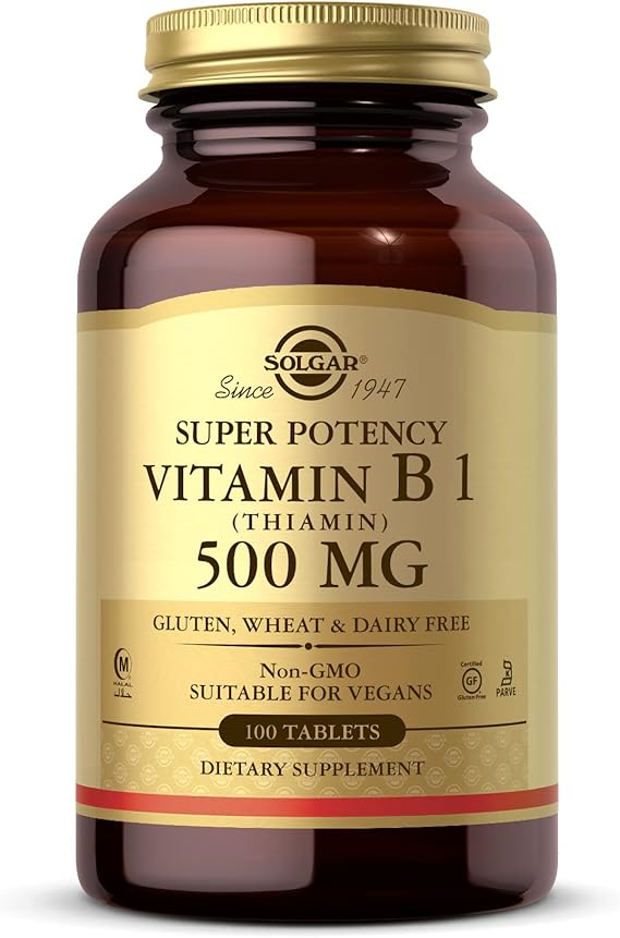 Solgar Vitamin B1 (Thiamin) 500 mg Tablets 100tablet