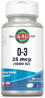 Kal D3 100CT 25MCG Softgel