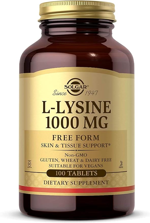 Solgar L-Lysine 1000 mg Tablets 100tablet