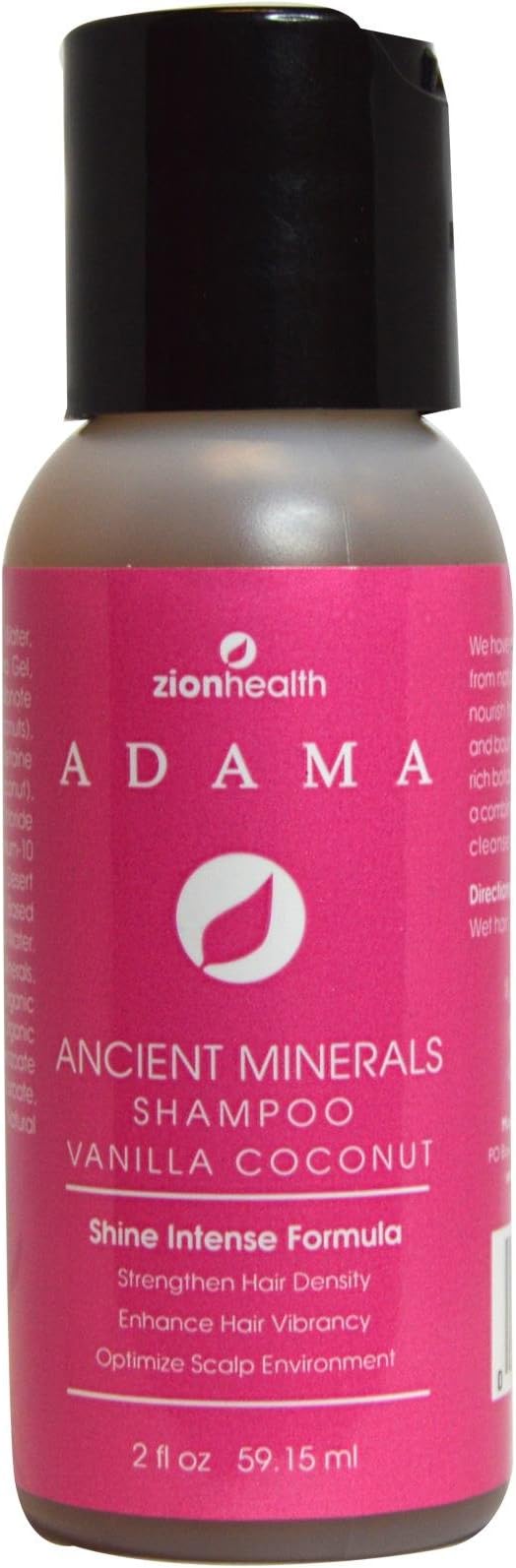 Zion Health Zion Health Vanilla Coconut Shampoo 2 oz