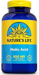 Natures Life Malic Acid 250ct 800mg