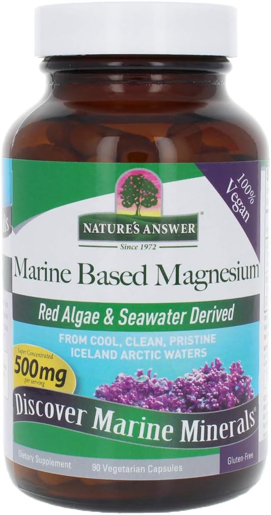 Nature's Answer  Marine Based Magnesium Red Algae & Sea Water 500 mg 16 fl oz