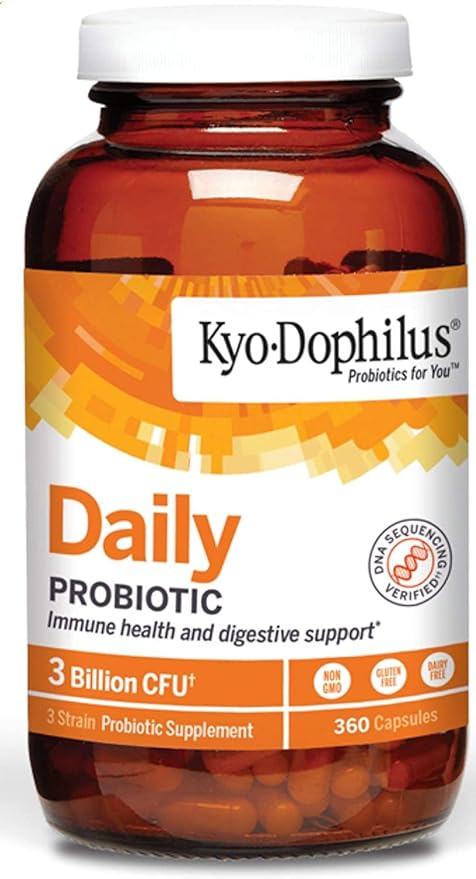 Kyo Dophilus Daily Probiotic Immune Health and Digestive Support 3 Billion CFU 360 Cap