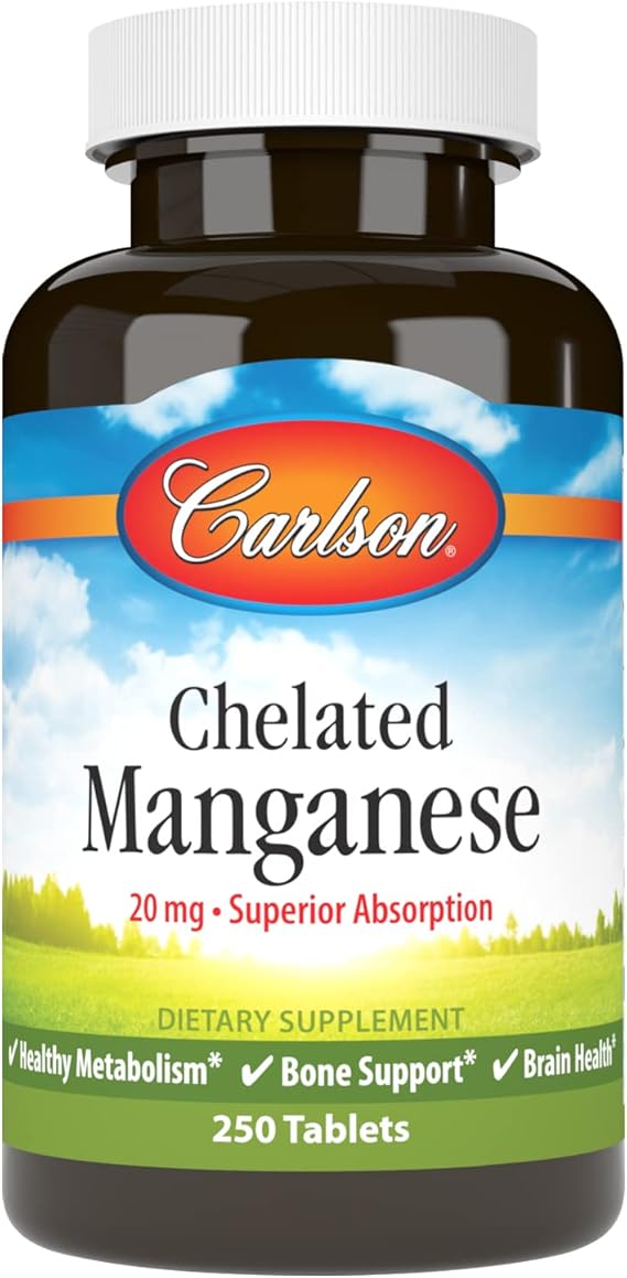 Carlson Chelated Manganese 20 mg