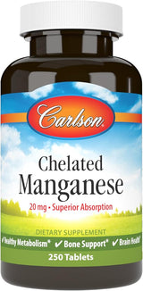 Carlson Chelated Manganese 20 mg