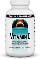 SOURCE NATURALS VITAMIN E MIXED TOCO 400IU 250SG