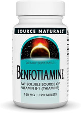 SOURCE NATURALS BENFOTIAMINE 150MG 120T