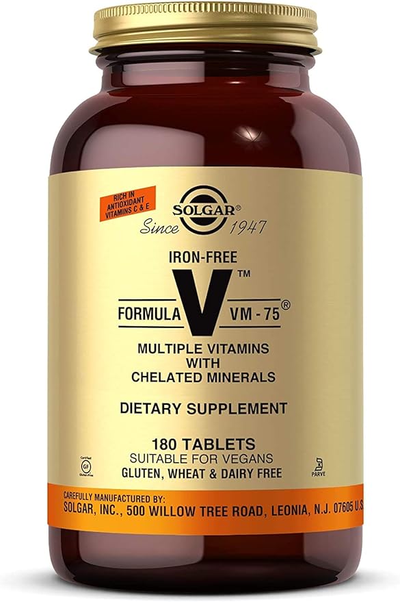 Solgar Iron-Free Formula VM-75® Tablets 180tablet