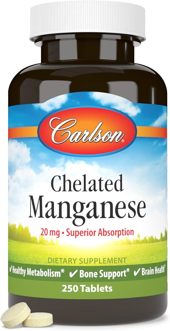 Carlson Chelated Manganese 20 mg