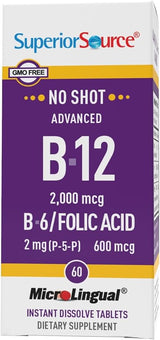 Advanced B-12 2,000 mcg B-6 2 mg / Folic Acid  600 mcg