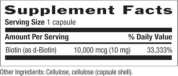 Country Life BIOTIN 10MG 60 Vegicaps