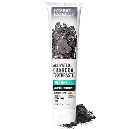 Desert Essence CHARCOAL TOOTHPASTE 6 Paste