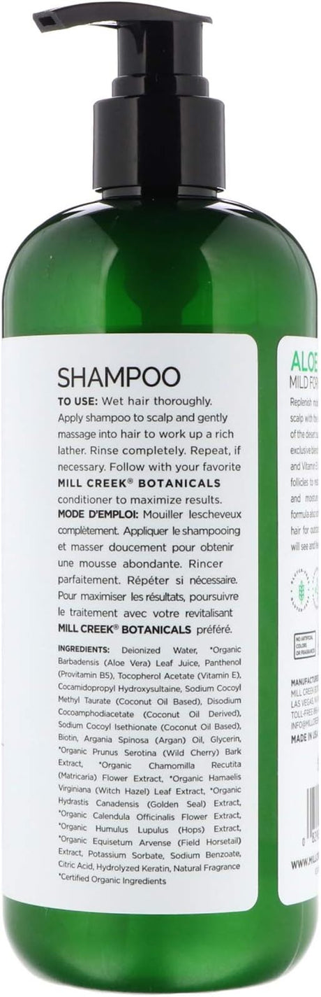 MILL CREEK BOTANICALS ALOE VERA SHAMPOO VALUE SIZE 32OZ