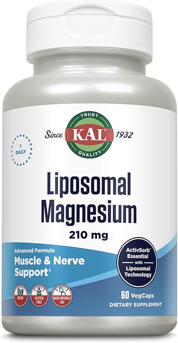 Kal Liposomal Magnesium 60CT 210MG Veg Capsule