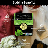 BUDDHA TEAS Organic Ginkgo Biloba  18 BAG