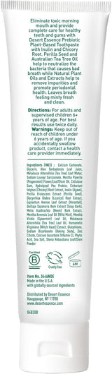 Desert Essence PREBIOTIC MINT TOOTHPASTE 6 Paste