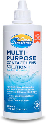 CLEAR CONSCIENCECONTACTLENS SOLTN MULTI 12OZ