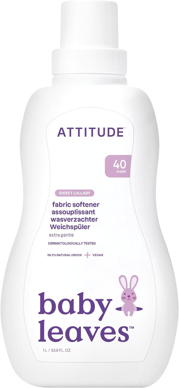 ATTITUDE, Little Ones, Fabric Softener, Sweet Lullaby, 40 Loads, 33.8 fl oz