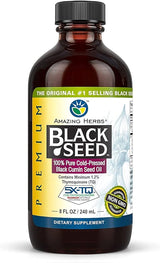 AMAZING HERBS PREMIUM BLACK SEED OIL 8OZ