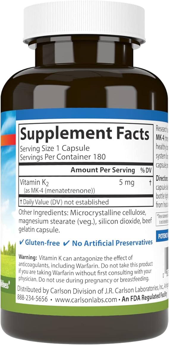 Vitamin K2 MK-4 (Menatetrenone) 5 mg