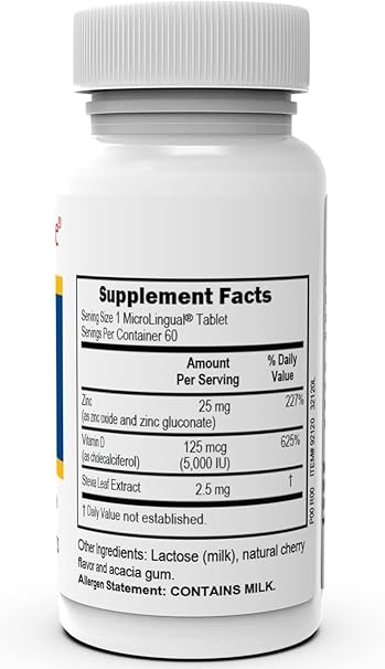 Advanced Zinc 25mg Vitamin D3 5000iu