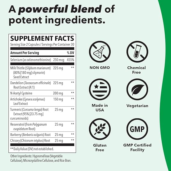 Puri-T Liver Support 60 Veg Caps