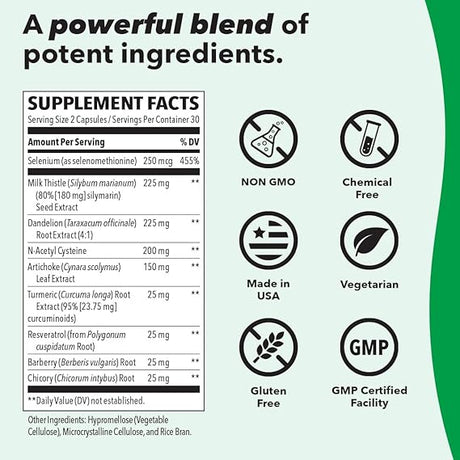 Puri-T Liver Support 60 Veg Caps